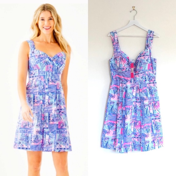 LP Whisper Blue Yeah Buoy Flare Cyndi Dress
